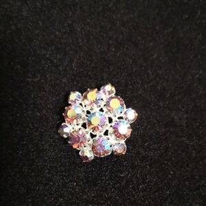 Absolutely Gorgeous Aurora Borealis "Snowflake" Brooch Vintage From Estate Sale